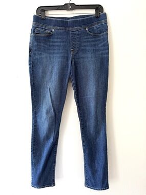 Levi's Pull On Skinny Jeans Dark Wash Slimming Tummy Panel Stretch Denim 8M